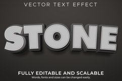 Stone text effect, editable rock and cartoon text style Product Image 1