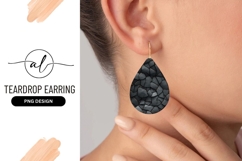 Stone Teardrop Shape With Golden Lines Png Product Image 1