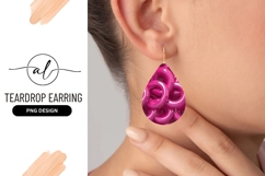 Glossy Pink Ring Shapes Overlapping Abstract Background Product Image 1