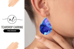 Swirling Abstract Liquid Texture in Shades of Blue Product Image 1