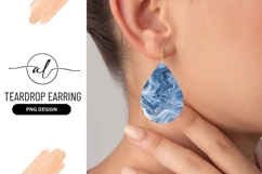 Swirling Blue and White Marble Texture with Gold Veins Product Image 1