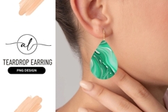 Swirling Green and White Abstract Liquid Paint Texture Product Image 1