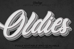 Editable text effect oldies, 3d vintage and retro font style Product Image 1