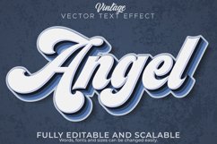 Retro, vintage text effect, editable 70s and 80s text style Product Image 1