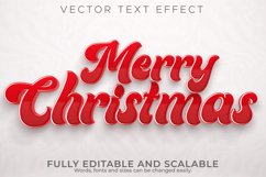 Editable text effect merry christmas, 3d noel and new year f Product Image 1