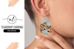 Two Fawn Deer Illustration with Floral Elements Product Image 1