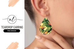 Bird of Paradise Flowers and Green Leaves on Yellow Product Image 1