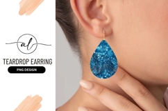Abstract Blue Bokeh Background with Glittering Sparkles Product Image 1