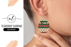 Christmas Sweater Pattern with Snowflakes and Geometric Product Image 1