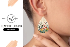 Watercolor Floral Field Illustration with Colorful Flowers Product Image 1