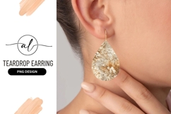 Beige Floral Illustration with Watercolor Splatter Product Image 1