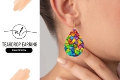 Colorful Stained Glass Pattern with Geometric Shapes Product Image 1