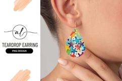 Abstract Colorful Shapes on Textured Background with Dots Product Image 1