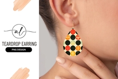 Geometric Pattern of Colored Circles with Diamond Product Image 1