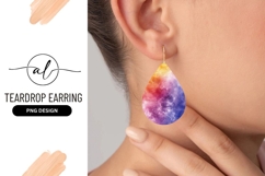 Abstract Watercolor Background with Rainbow Colors and White Product Image 1