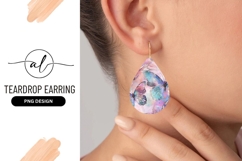 Butterfly Teardrop Earring Png Design Element Product Image 1