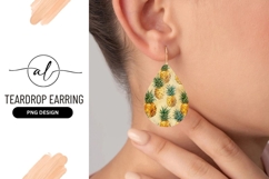 Pineapple Pattern with Green Leaves and Yellow Fruit Product Image 1