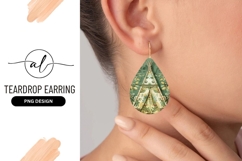 Floral Teepee Illustration on Green Background Product Image 1