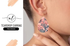 Pink and Navy Floral Pattern with Cats and Asian Landscape Product Image 1