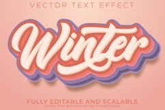 Winter text effect, editable fashion and soft text style Product Image 1
