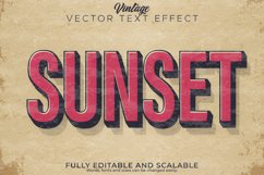 Vintage text effect, editable retro and old text style Product Image 1