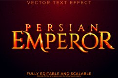 Warrior text effect, editable emperor and hero text style Product Image 1
