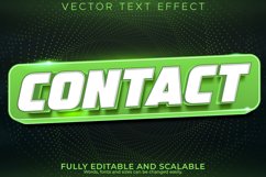 Contact text effect, editable business and marketing text st Product Image 1