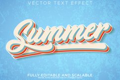 Summer text effect, editable beach and travel text style Product Image 1