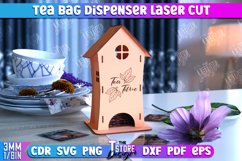 Tea Bag Dispenser Laser Cut|Storage and Kitchen Decor|CNC Product Image 3