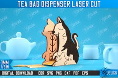 Tea Bag Dispenser | Tea Bag Holder | Cat Design | CNC File Product Image 1