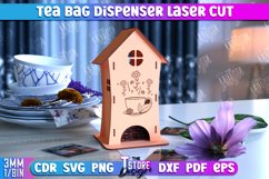 Tea Bag Dispenser Laser Cut|Storage and Kitchen Decor|CNC Product Image 5