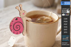Cute Animals Tea Bag Holder Laser Cut Bundle | Tea Bag Clips Product Image 15