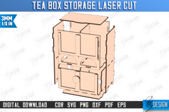 Tea Bag Organizer Laser Cut | Tea Bag Holder Design | CNC Product Image 3