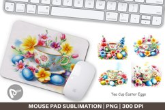 Mouse Pad Tea Cup Easter Eggs Product Image 1