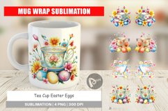Mug Wrap Design Tea Cup Easter Eggs Product Image 1
