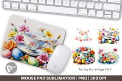 Mouse Pad Tea Cup Easter Eggs Product Image 1