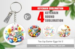 Keychain Tea Cup Easter Eggs Product Image 1