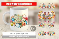 Mug Wrap Design Tea Cup Easter Eggs Product Image 1