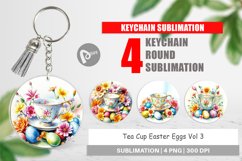 Keychain Tea Cup Easter Eggs Product Image 1