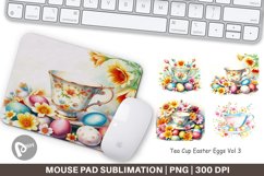 Mouse Pad Tea Cup Easter Eggs Product Image 1