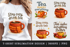 Tea Lover t-shirt printable sublimation design png Product Image 1