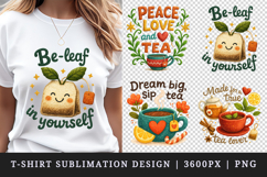 Tea Lover t-shirt printable sublimation design png Product Image 1