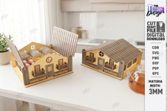 Tea Storage and Chocolate Boxes Laser Cut Bundle | Kitchen Product Image 11