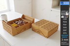 Storage Boxes Laser Cut Bundle | Decorative Organizers SVG Product Image 2