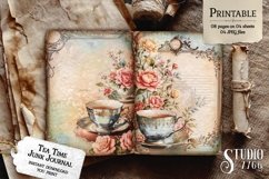 Floral Tea Time Junk Journal Pages Product Image 3