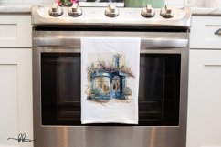 Blue &amp; Cream Bakery Watercolor Clipart Illustrations Product Image 5