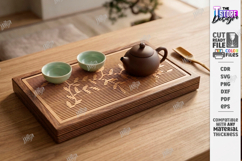 Tea Trays Laser Cut Bundle | Serving Trays | Tea Ceremony Product Image 3