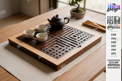Tea Trays Laser Cut Bundle | Serving Trays | Tea Ceremony Product Image 10