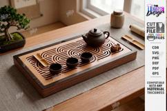 Tea Trays Laser Cut Bundle | Serving Trays | Tea Ceremony Product Image 11