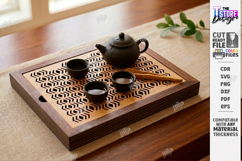 Tea Trays Laser Cut Bundle | Serving Trays | Tea Ceremony Product Image 2